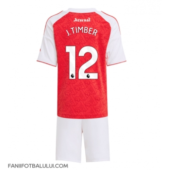 Arsenal Jurrien Timber #12 Echipament de Fotbal Replică 2025-26 Copii Acasa (+ Șorturi)